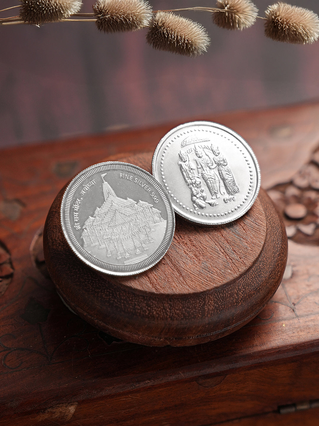 Shri Ram Darbar &  Ayodhya Shri Ram Mandir Coin each 10 Grams 999 Silver