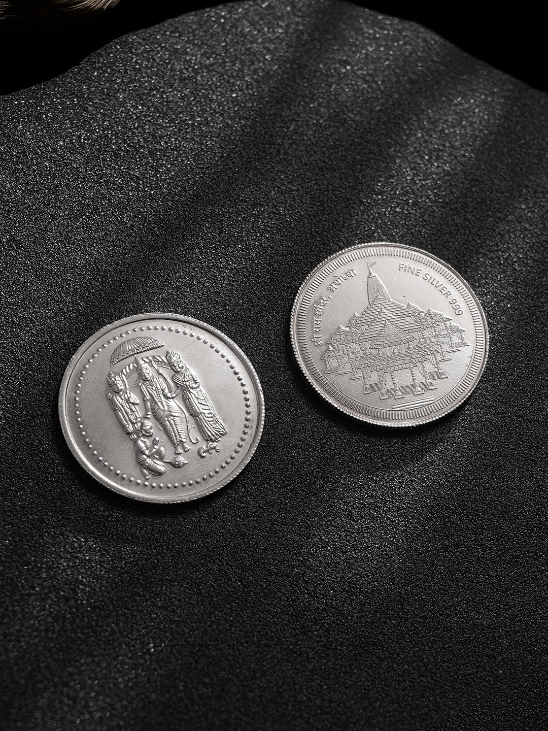 Shri Ram Darbar &  Ayodhya Shri Ram Mandir Coin each 10 Grams 999 Silver