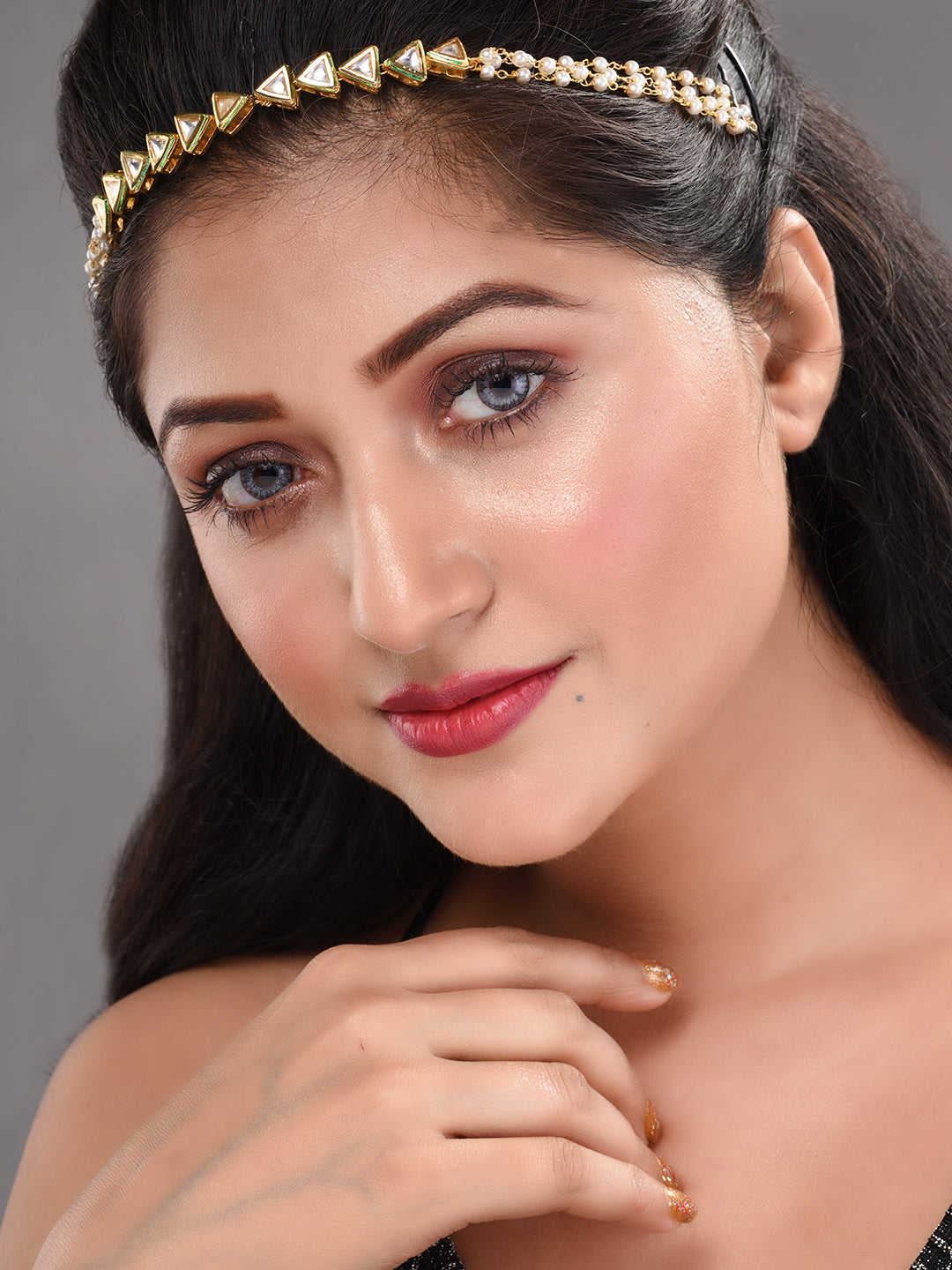 Gold Plated Kundan studded Matha Patti