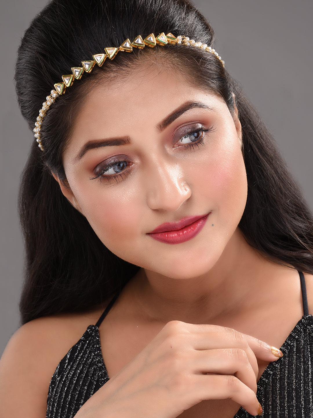 Gold Plated Kundan studded Matha Patti