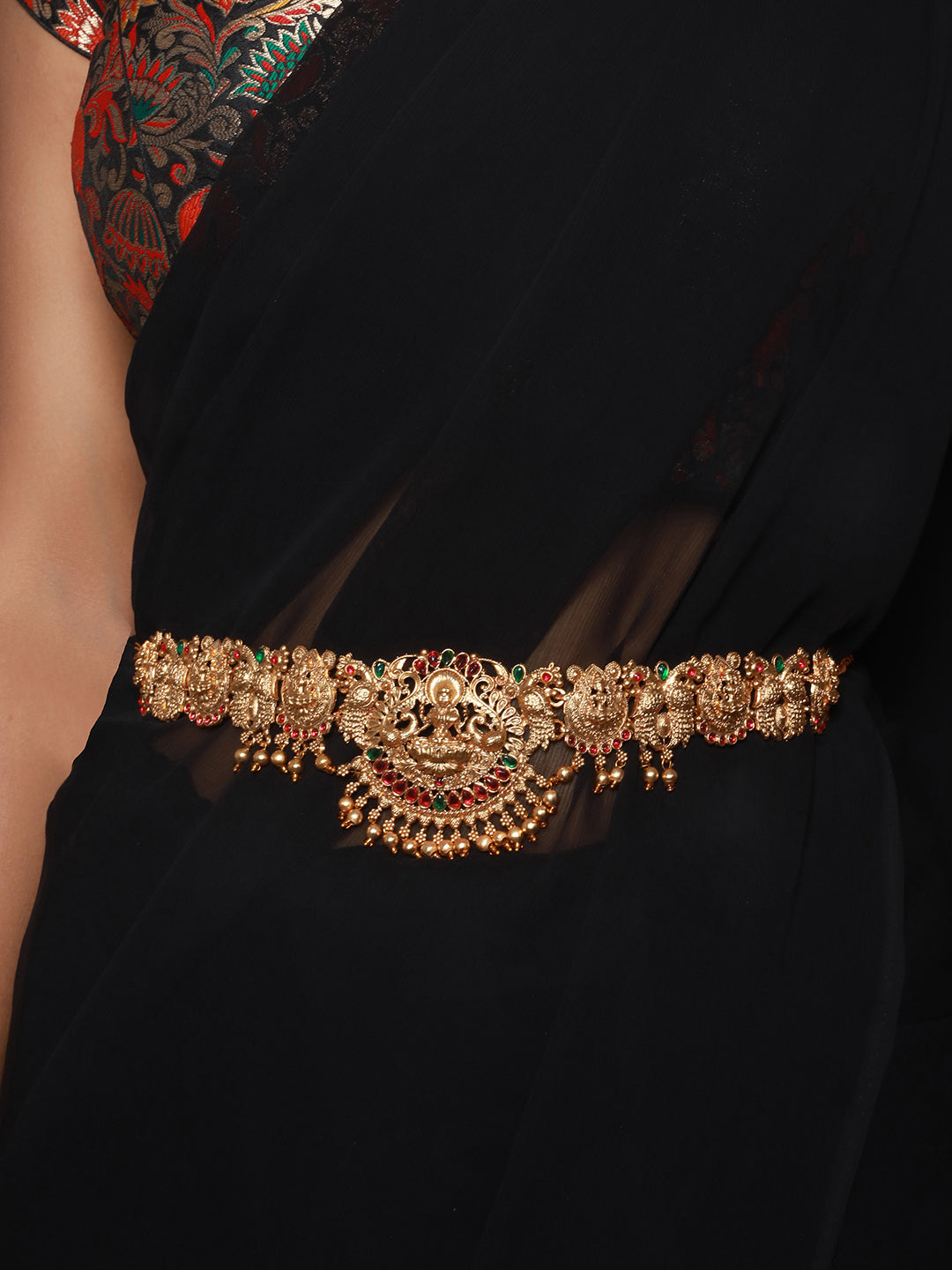 Gold Plated Antique Bridal  Temple Hip Belt Kamarbandh