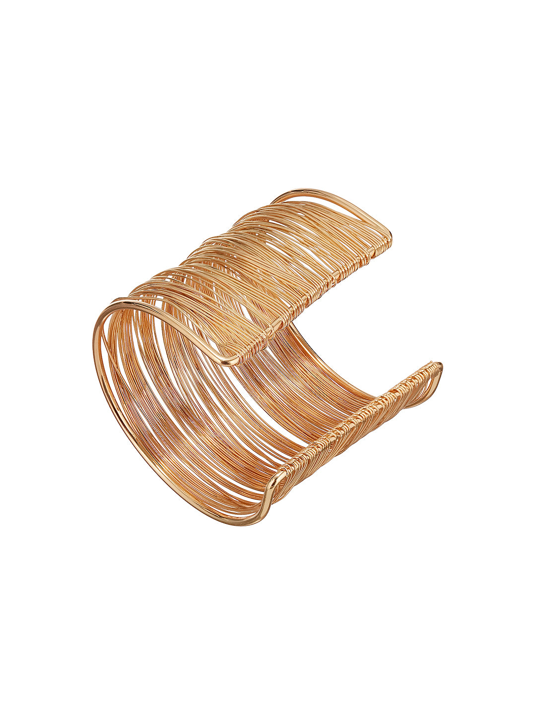 Gold Tones Multi layered Designer  Cuff Bracelet