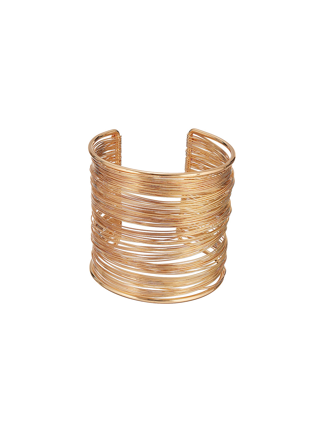 Gold Tones Multi layered Designer  Cuff Bracelet