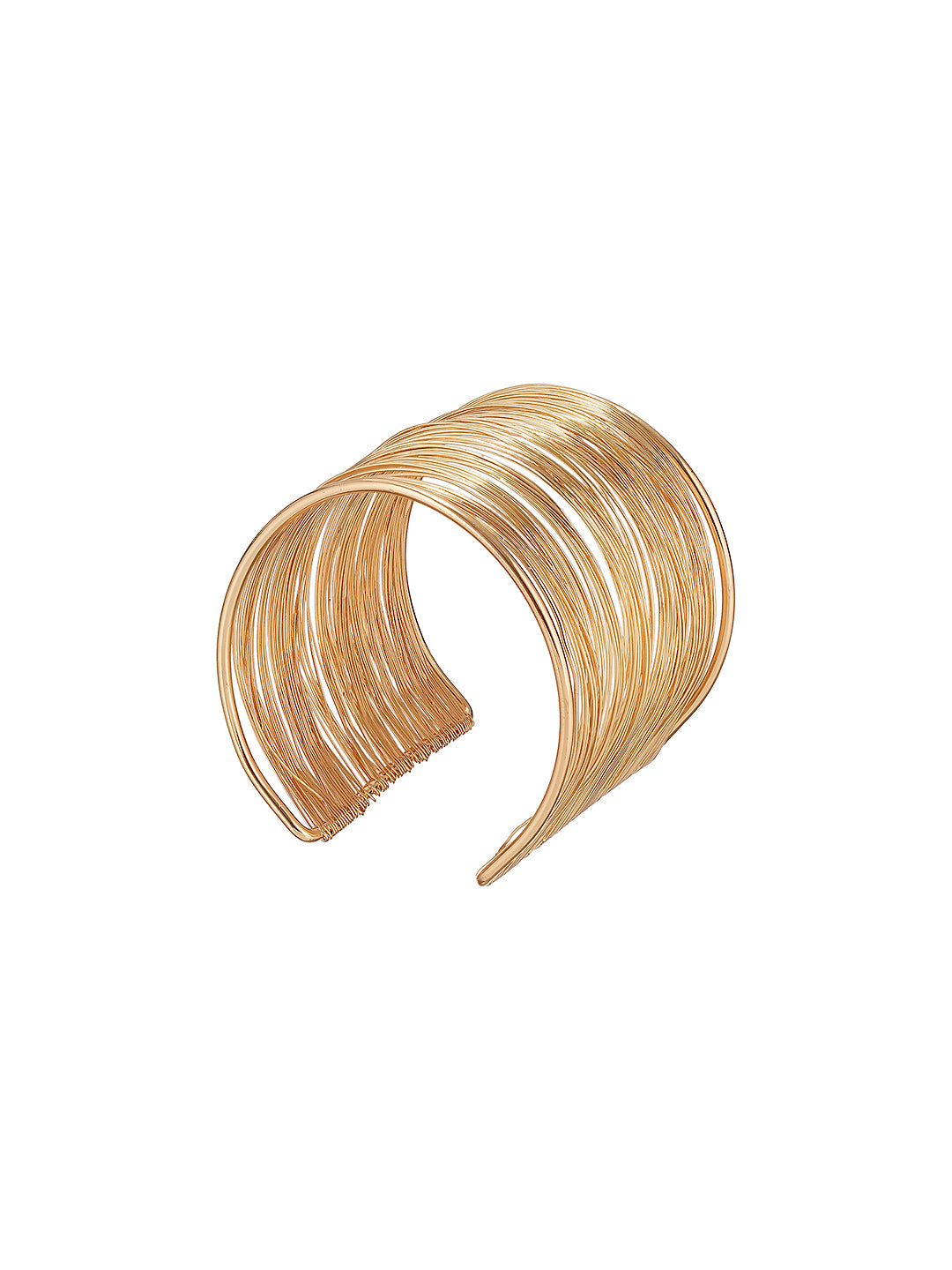 Gold Tones Multi layered Designer  Cuff Bracelet