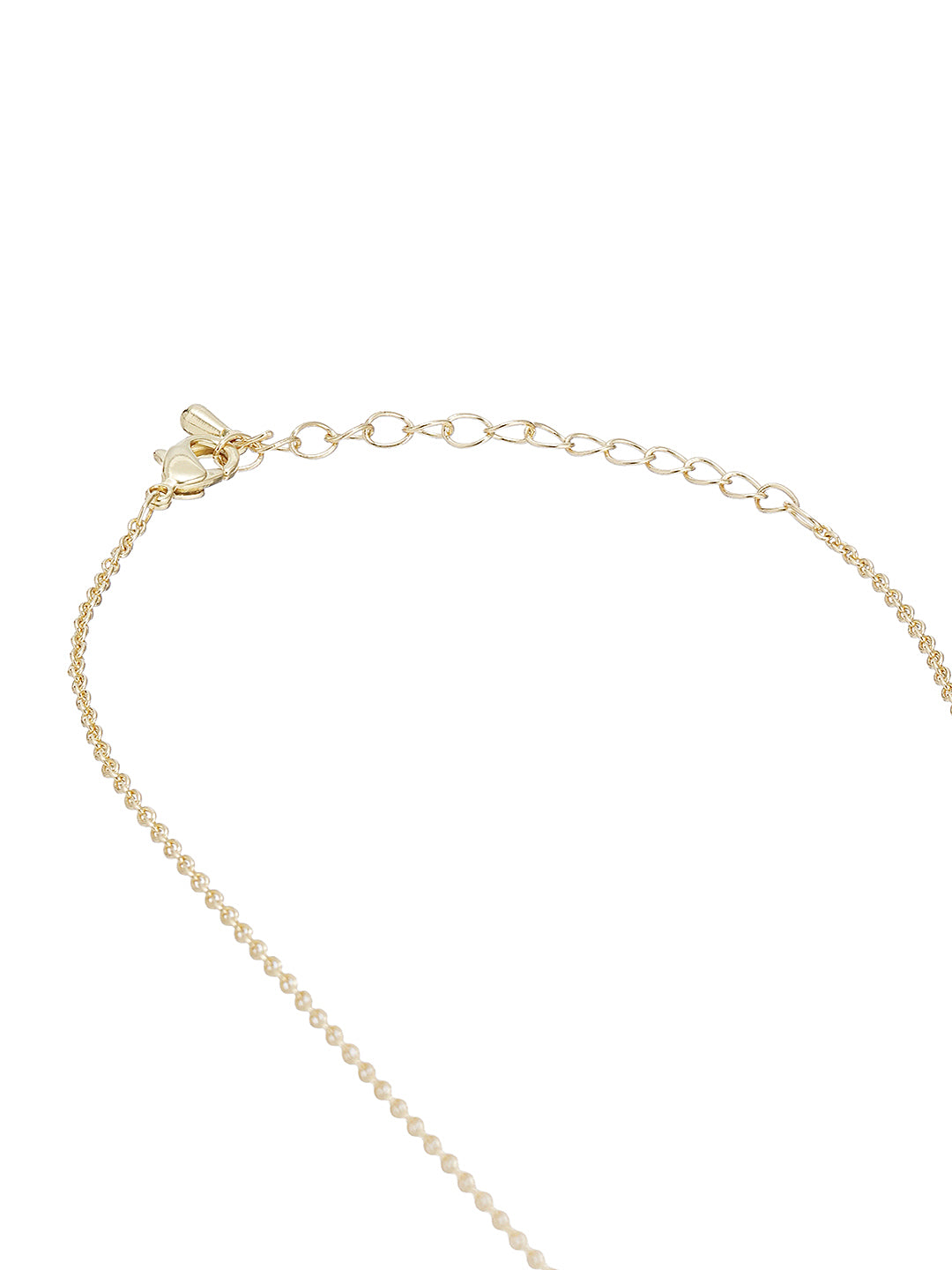 Elegant White Stone Pendant Necklace & Earrings Set