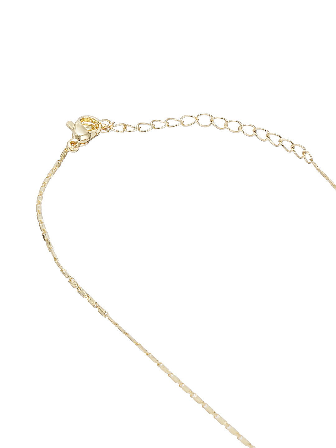 Floral White Enamel & Blue Teardrop Pendant Necklace & Earrings Set