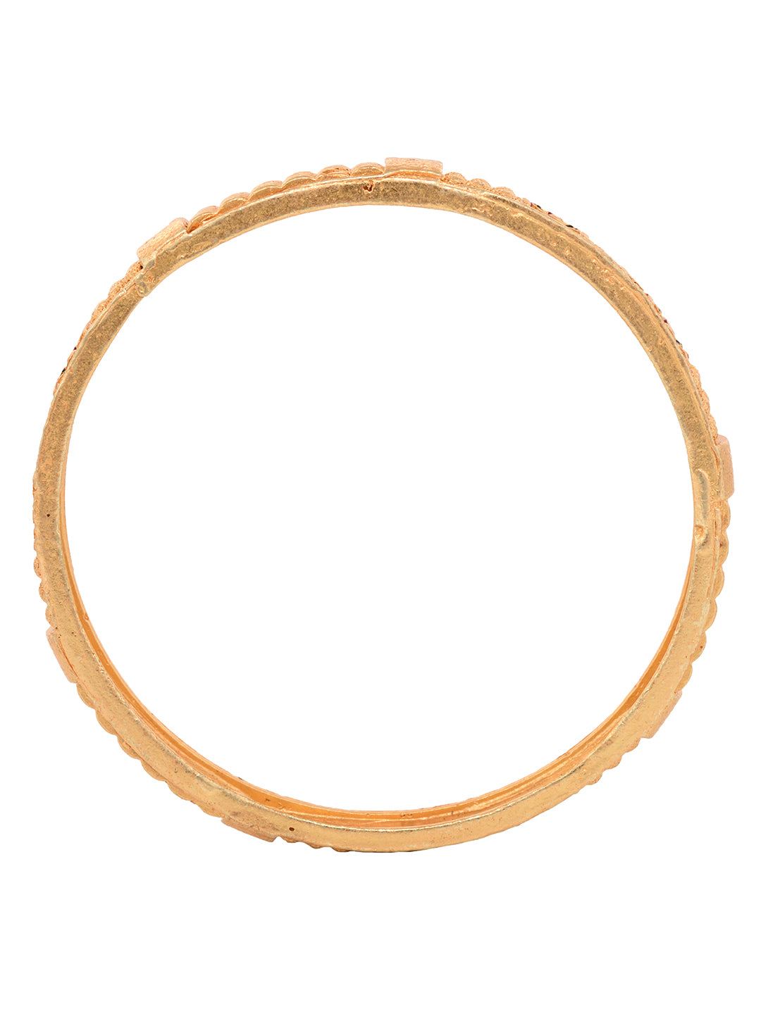 set Of 2 Gold Plated Multi colored Floral Designer Handcrafted Bangles