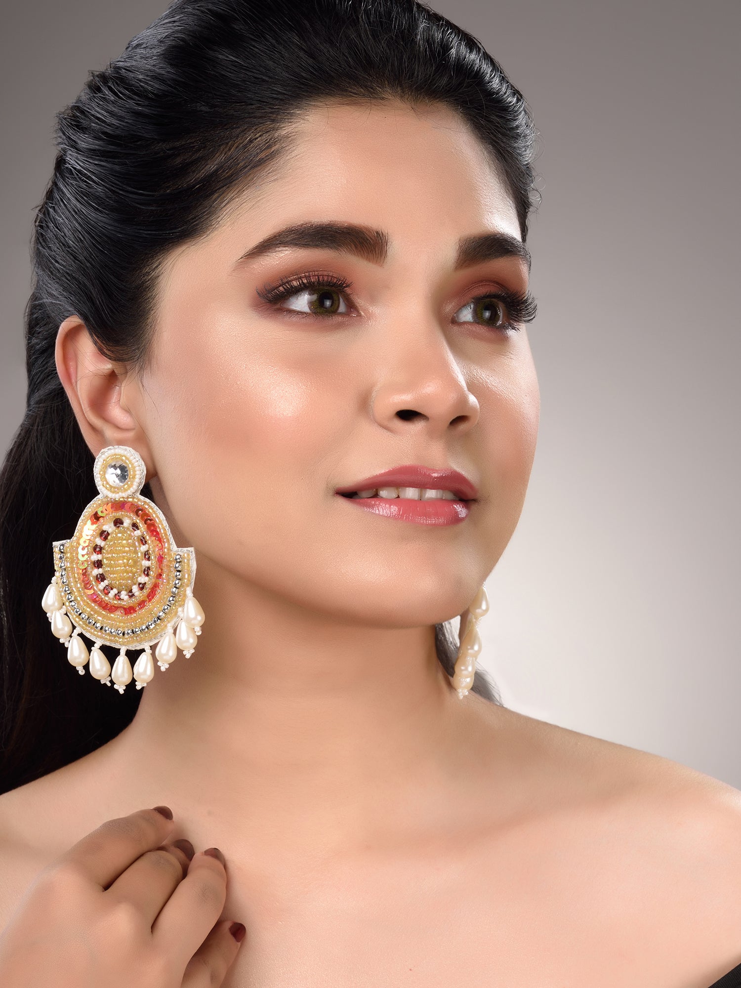 Multi Contemporary Drop Earrings