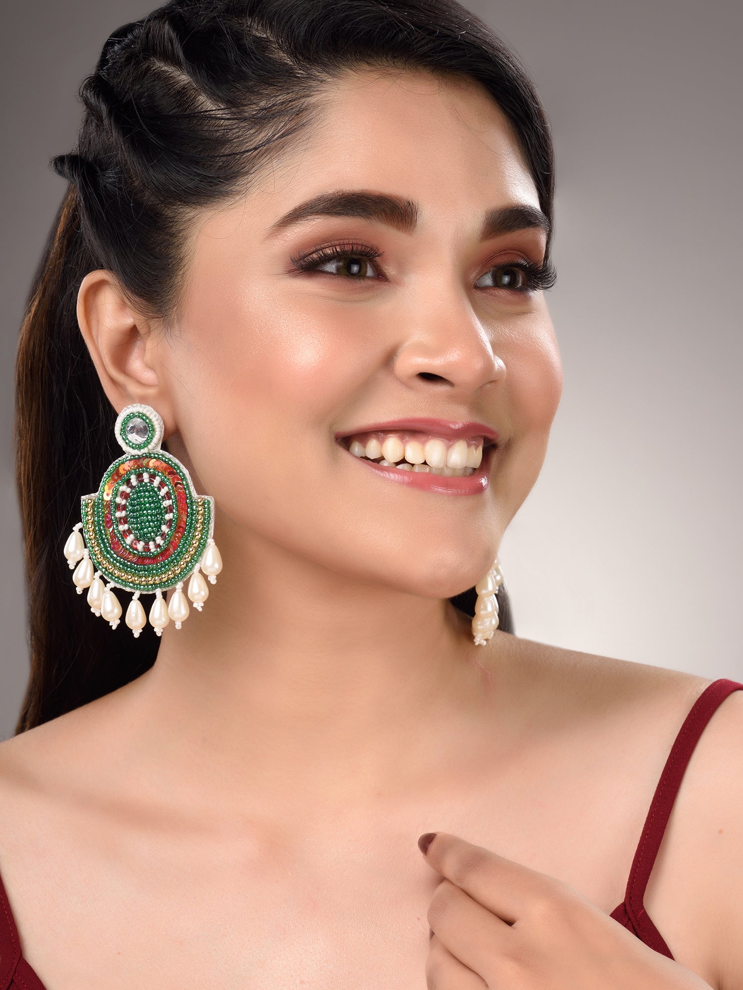 Multi Contemporary Dropdown Earrings