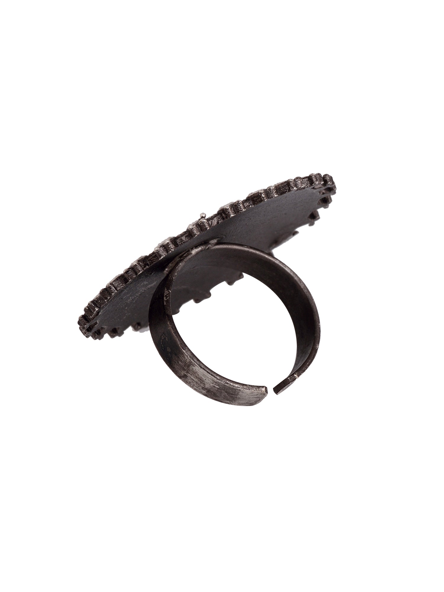 Oxidised Silver Plated filigree Finger Ring