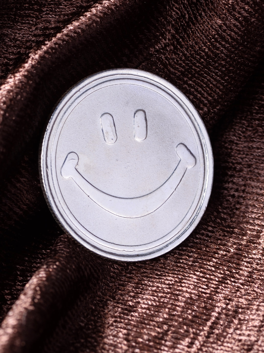 Smiley 10 gram 999 Round Silver Coin, zaveri pearls, sale price rs, sale price, sale gold plated, sale gold, sale, rubans, ring, regular price, priyassi jewellery, kushal's - Saraf RS Jewelle