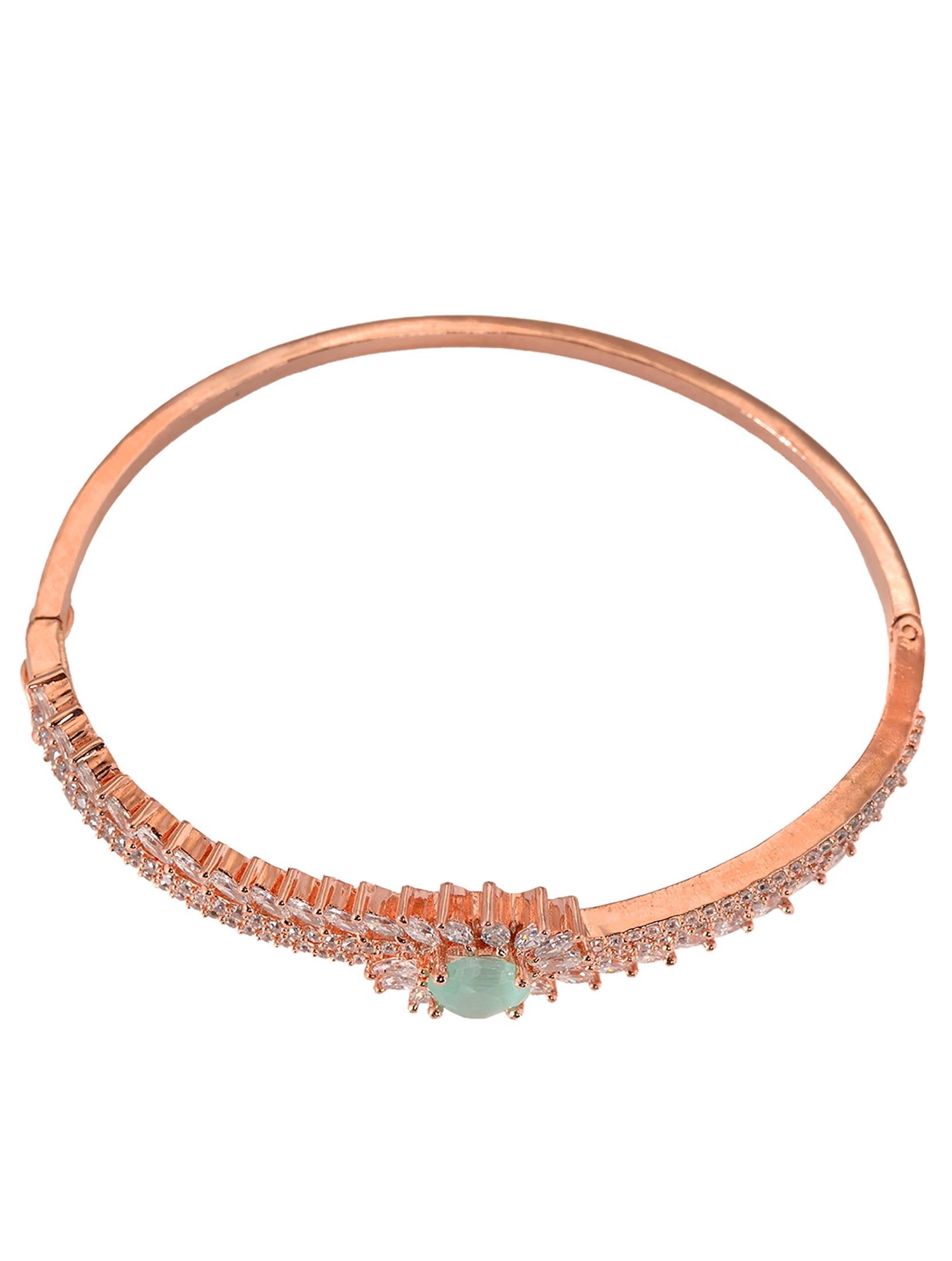 Rose Gold plated Mint AD Handcrafted Bracelet for Women & Girls