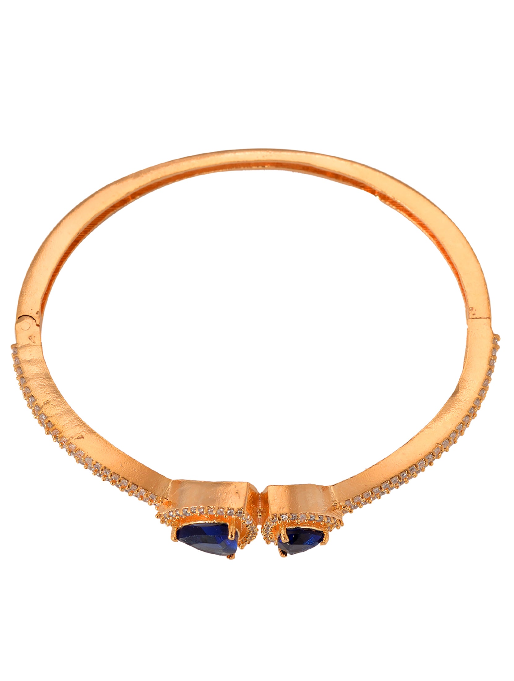 Gold plated Blue AD Handcrafted Bracelet for Women & Girls