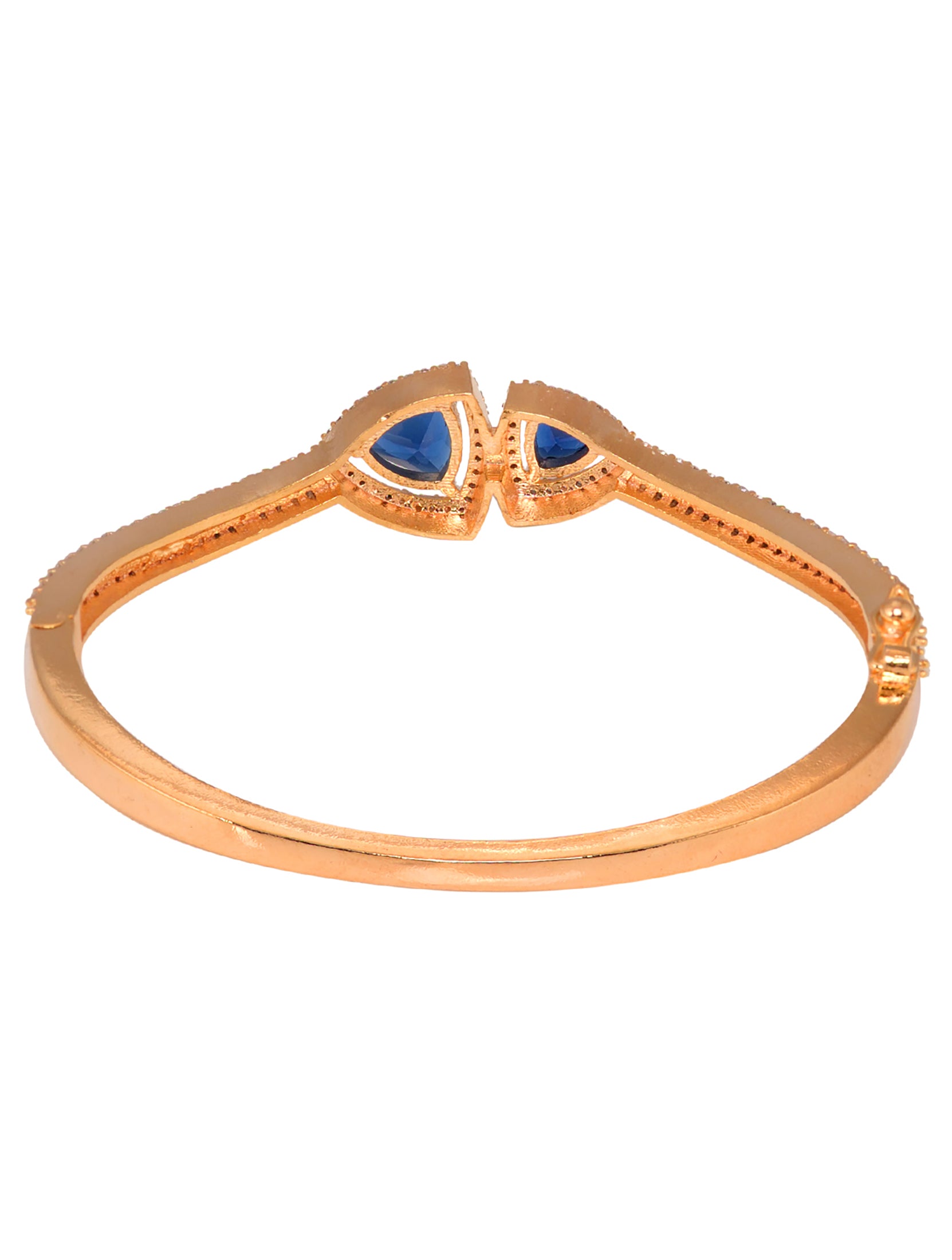 Gold plated Blue AD Handcrafted Bracelet for Women & Girls