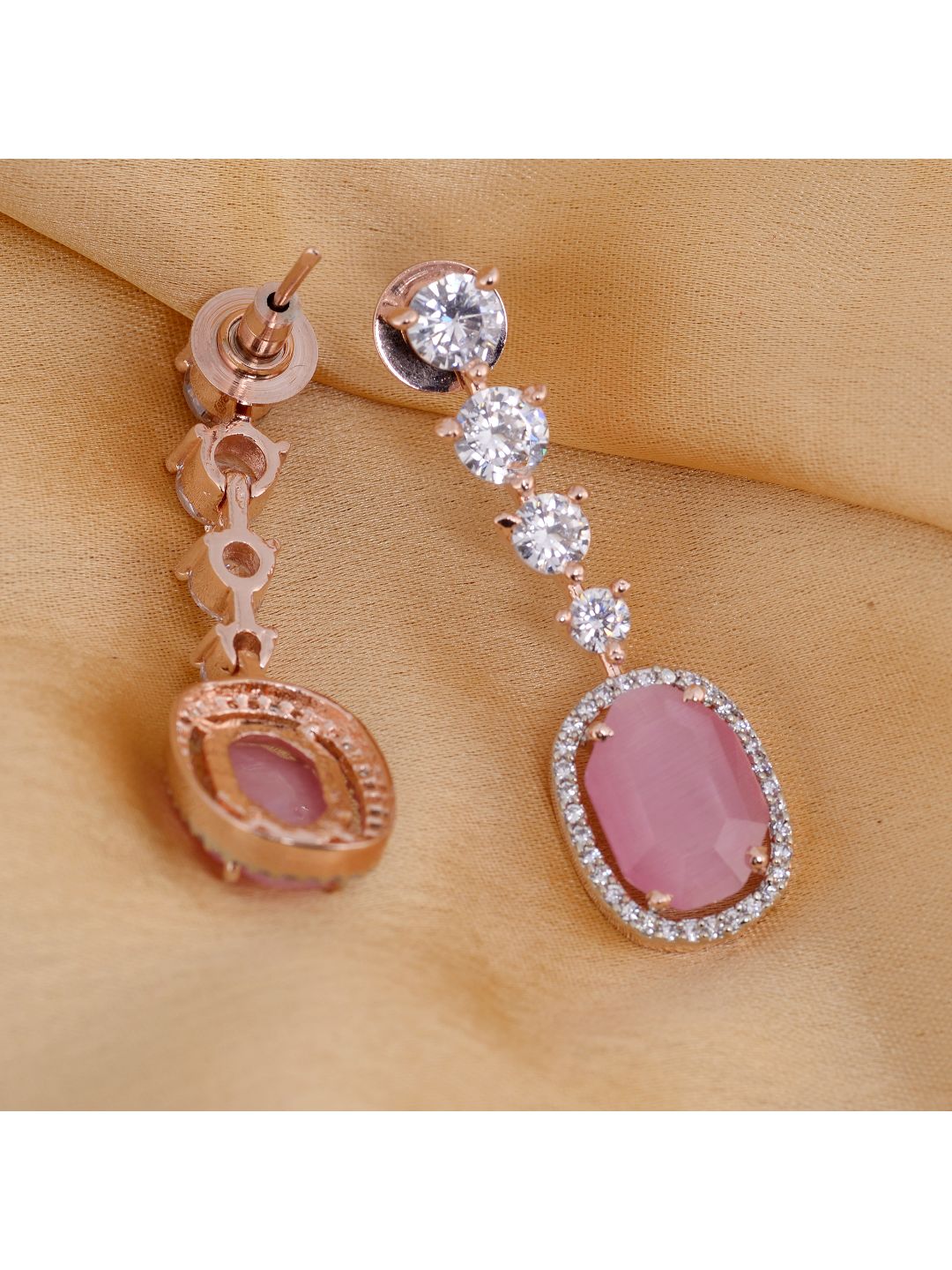 Gulabi drop earrings, handcrafted