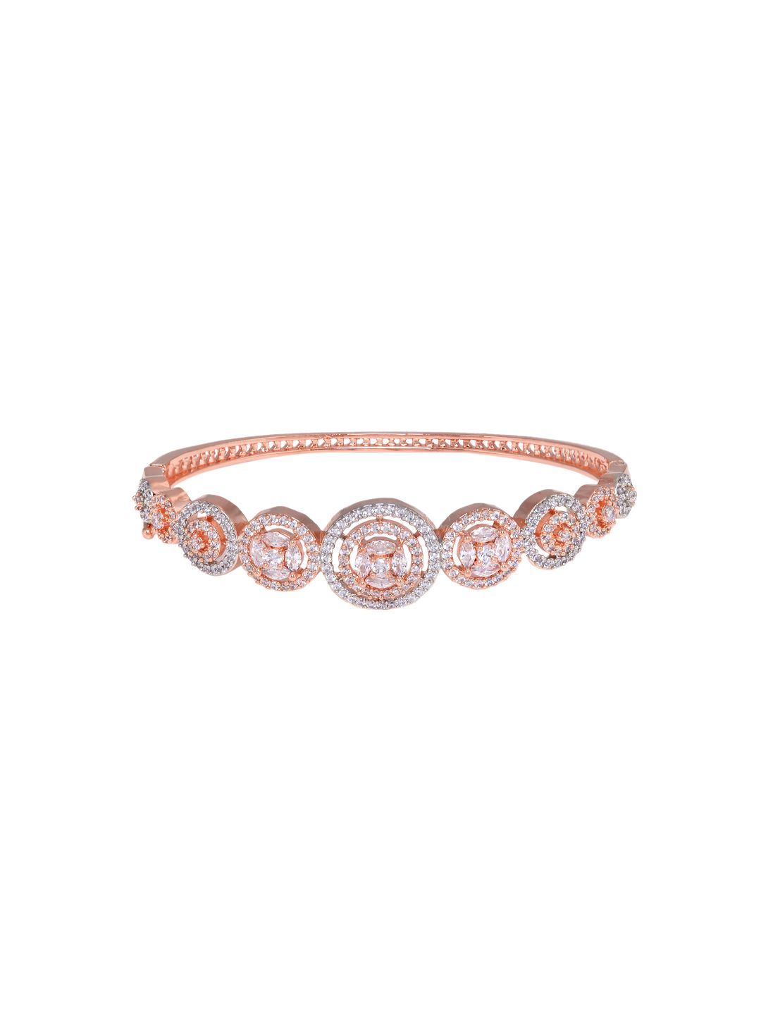 Rose Gold plated AD studded handcrafted Bracelet for Women & Girls