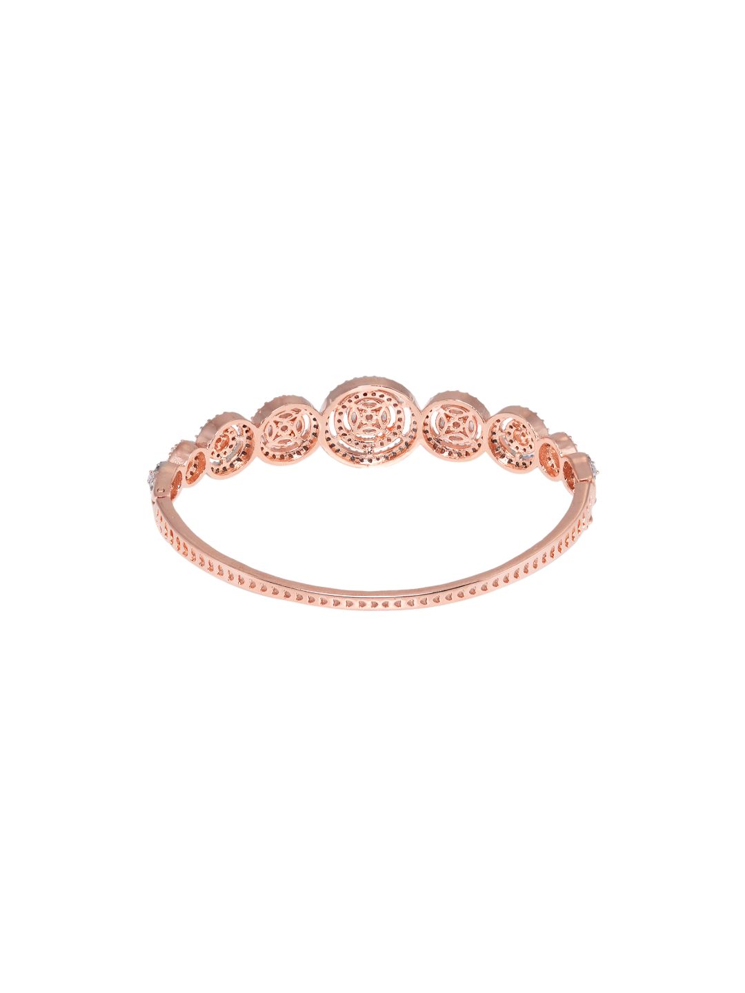 Rose Gold plated AD studded handcrafted Bracelet for Women & Girls