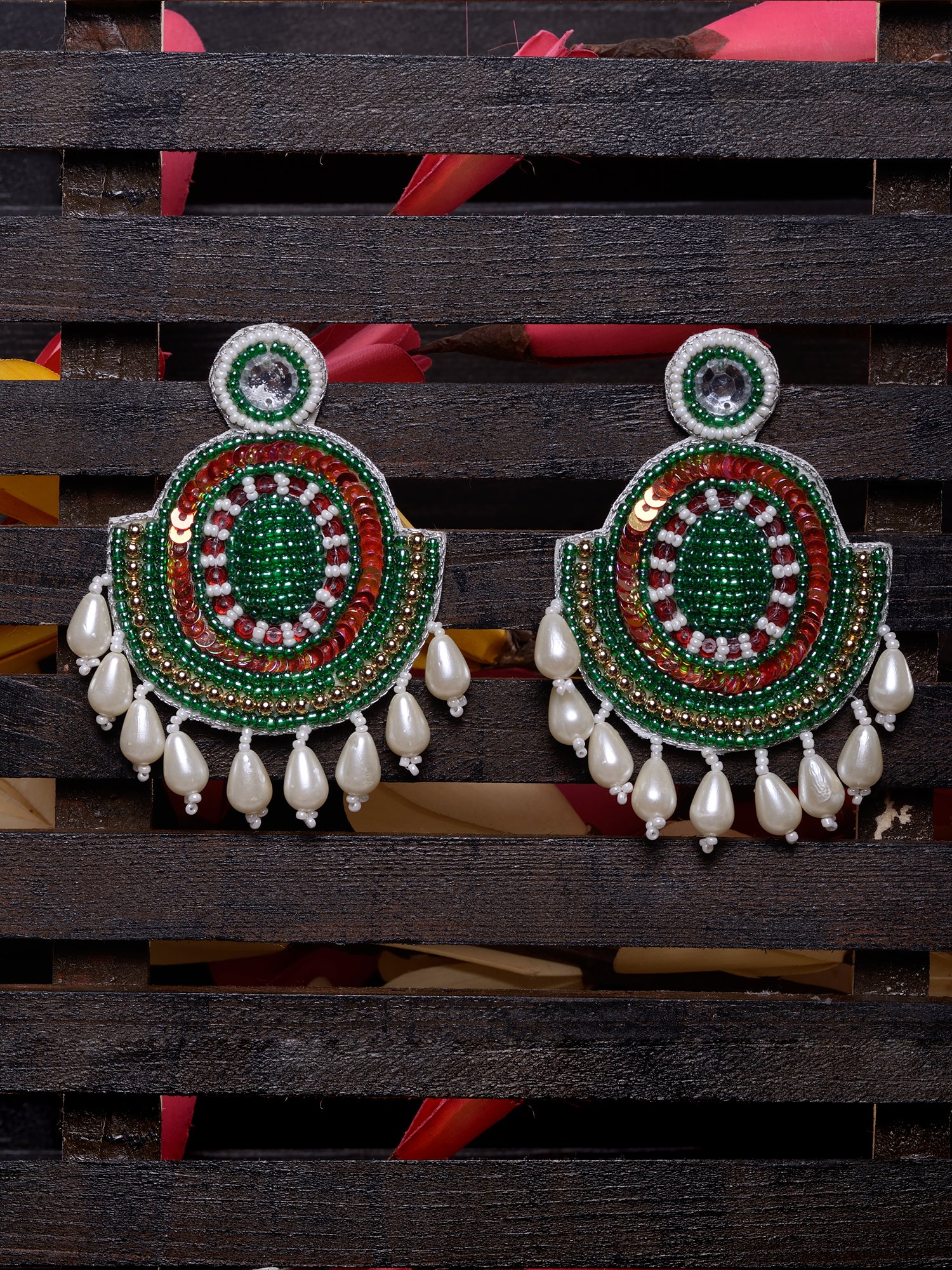 Multi Contemporary Dropdown Earrings