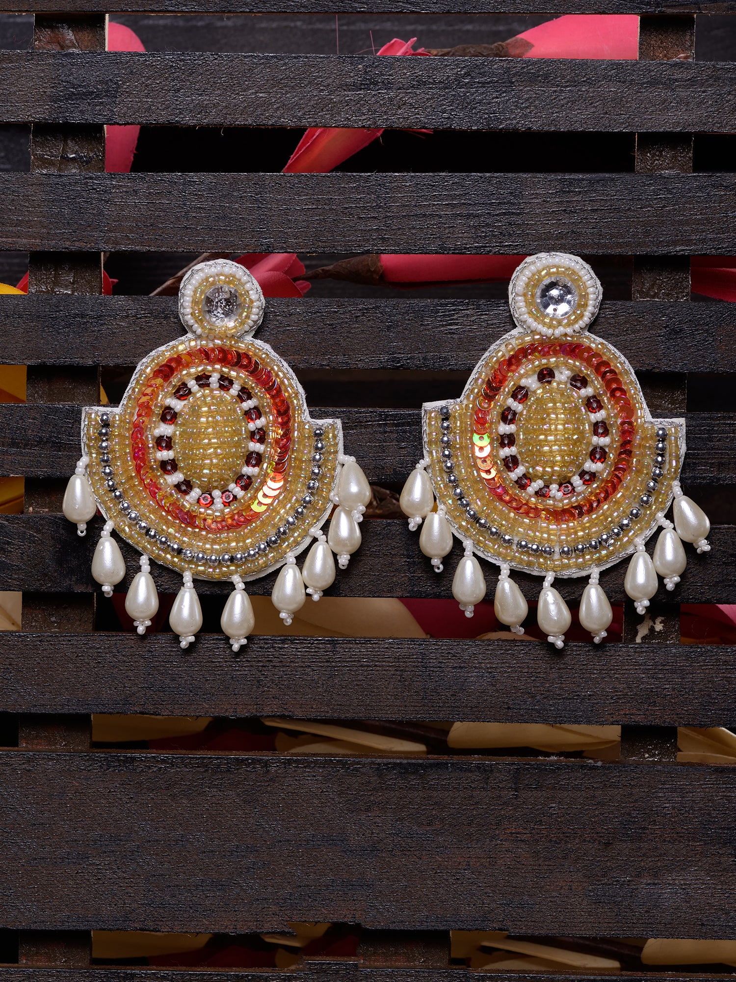 Multi Contemporary Drop Earrings