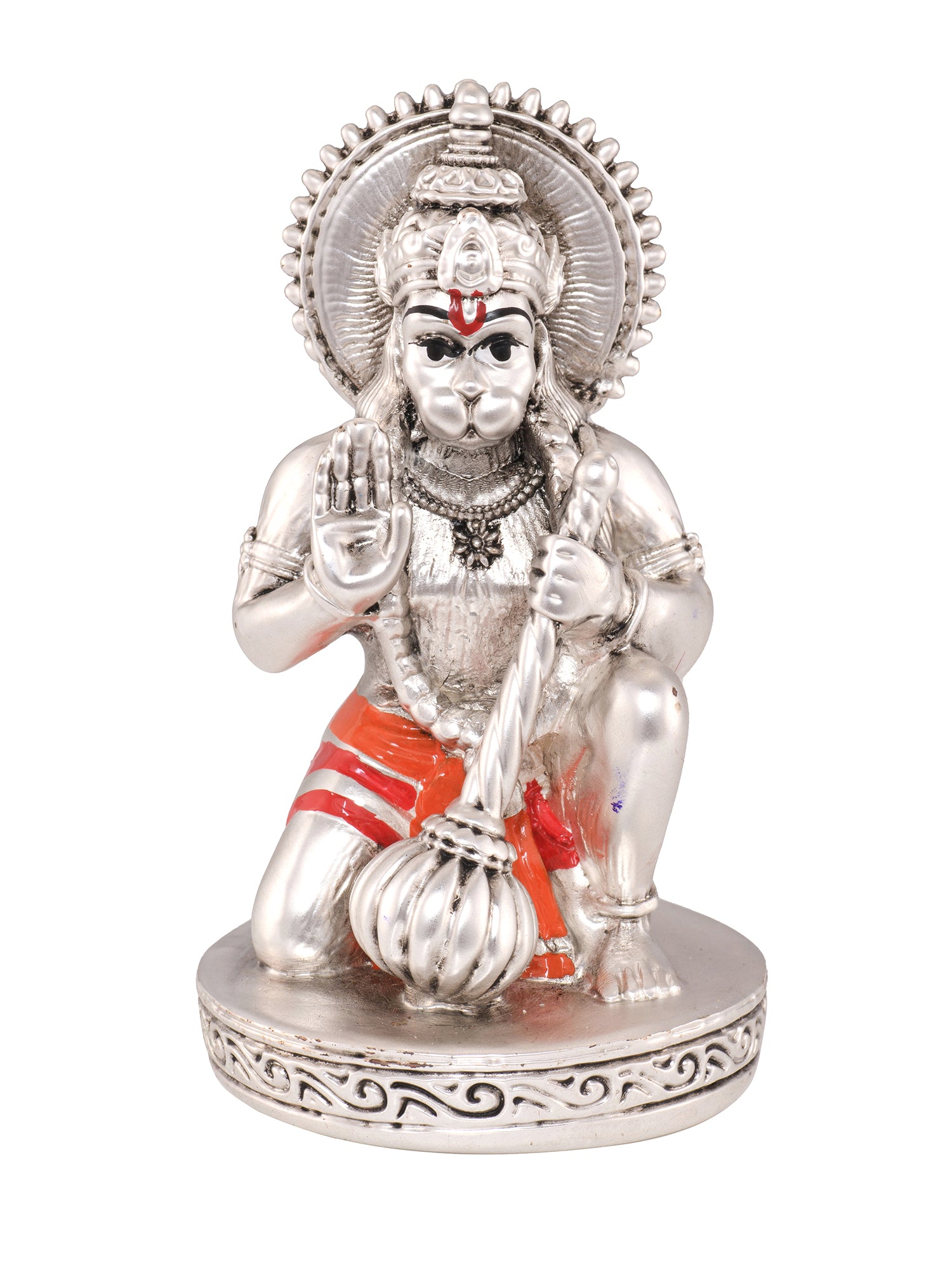 Saraf RS Bajrangbali Hanuman Ji Idol (999 Silver Plated)