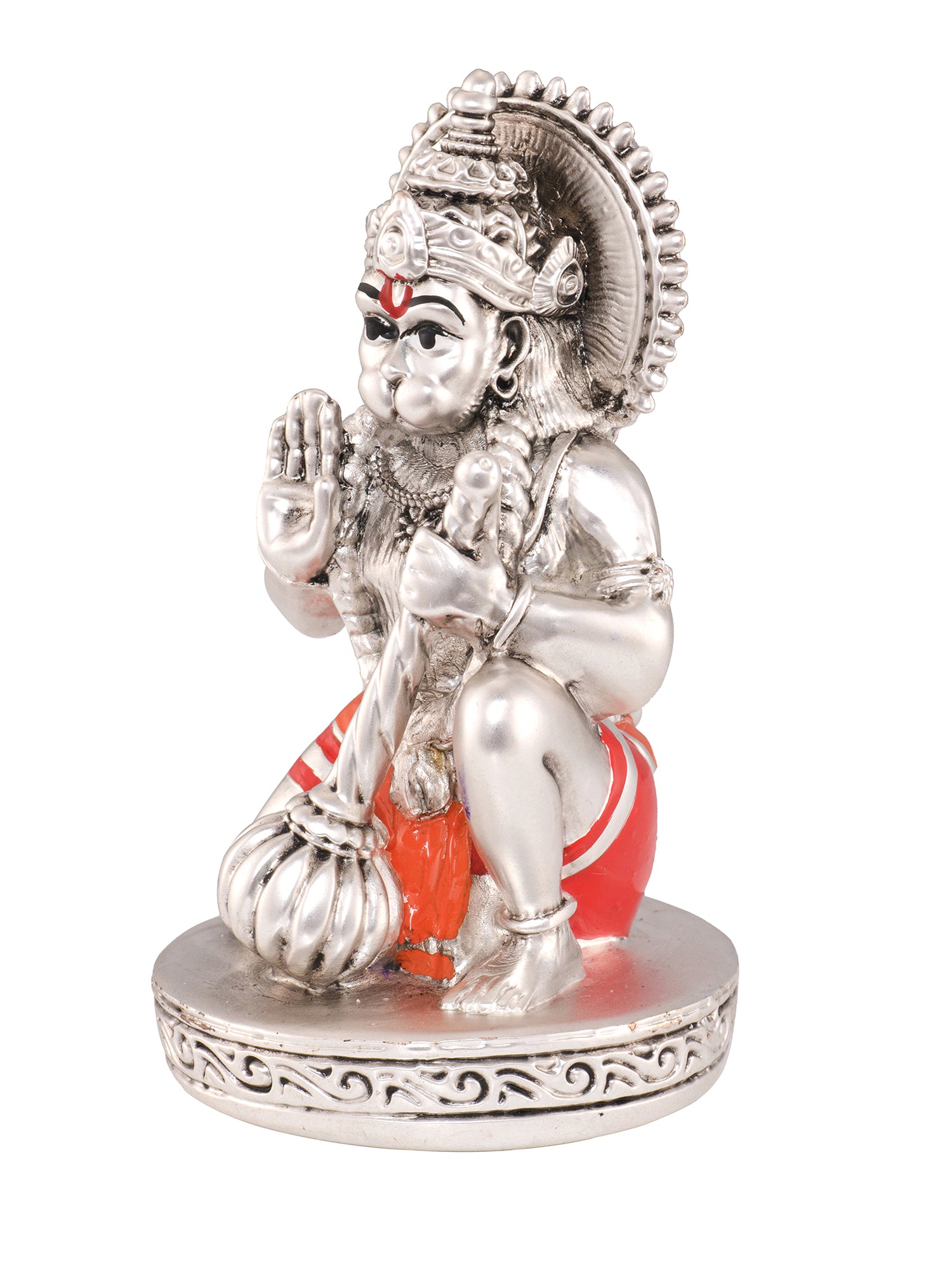 Saraf RS Bajrangbali Hanuman Ji Idol (999 Silver Plated)