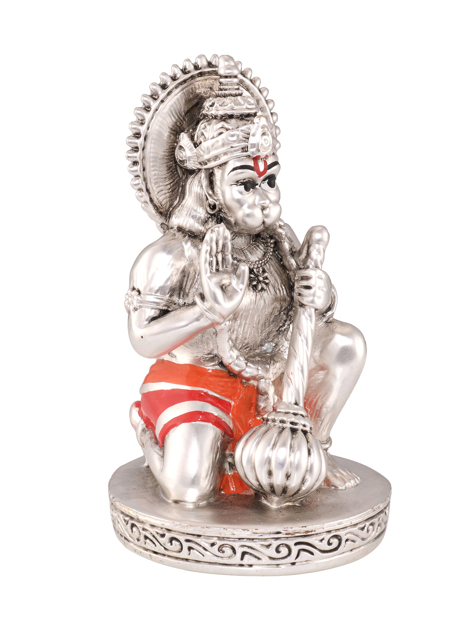 Saraf RS Bajrangbali Hanuman Ji Idol (999 Silver Plated)
