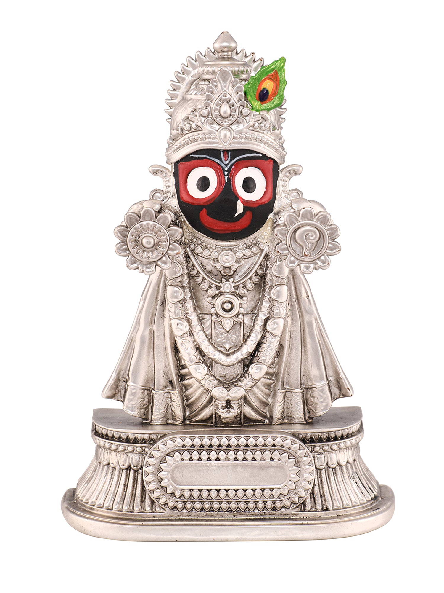 Saraf RS Rajadhiraj Lord Jagannath Idol (999 Silver Plated)