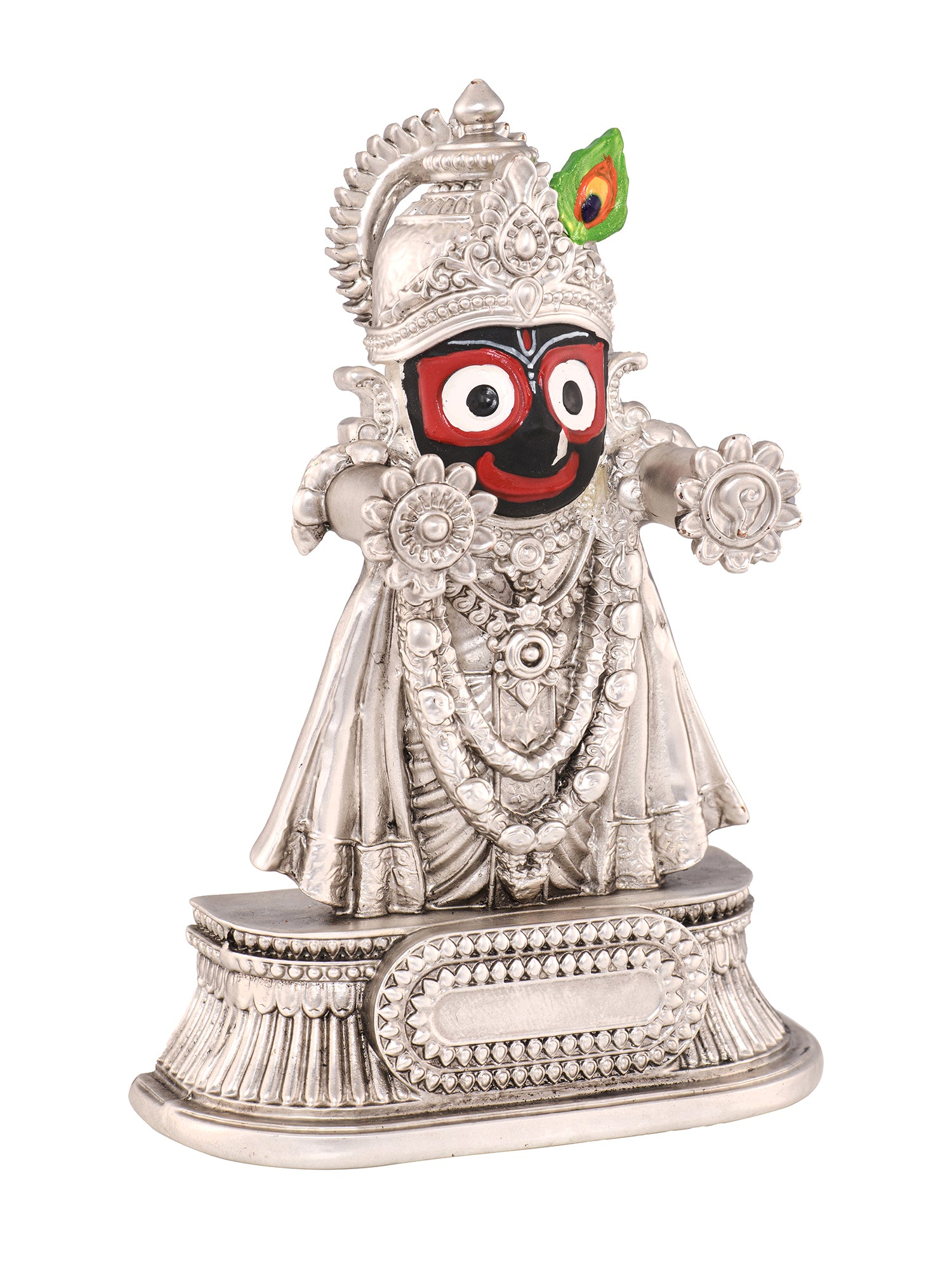 Saraf RS Rajadhiraj Lord Jagannath Idol (999 Silver Plated)