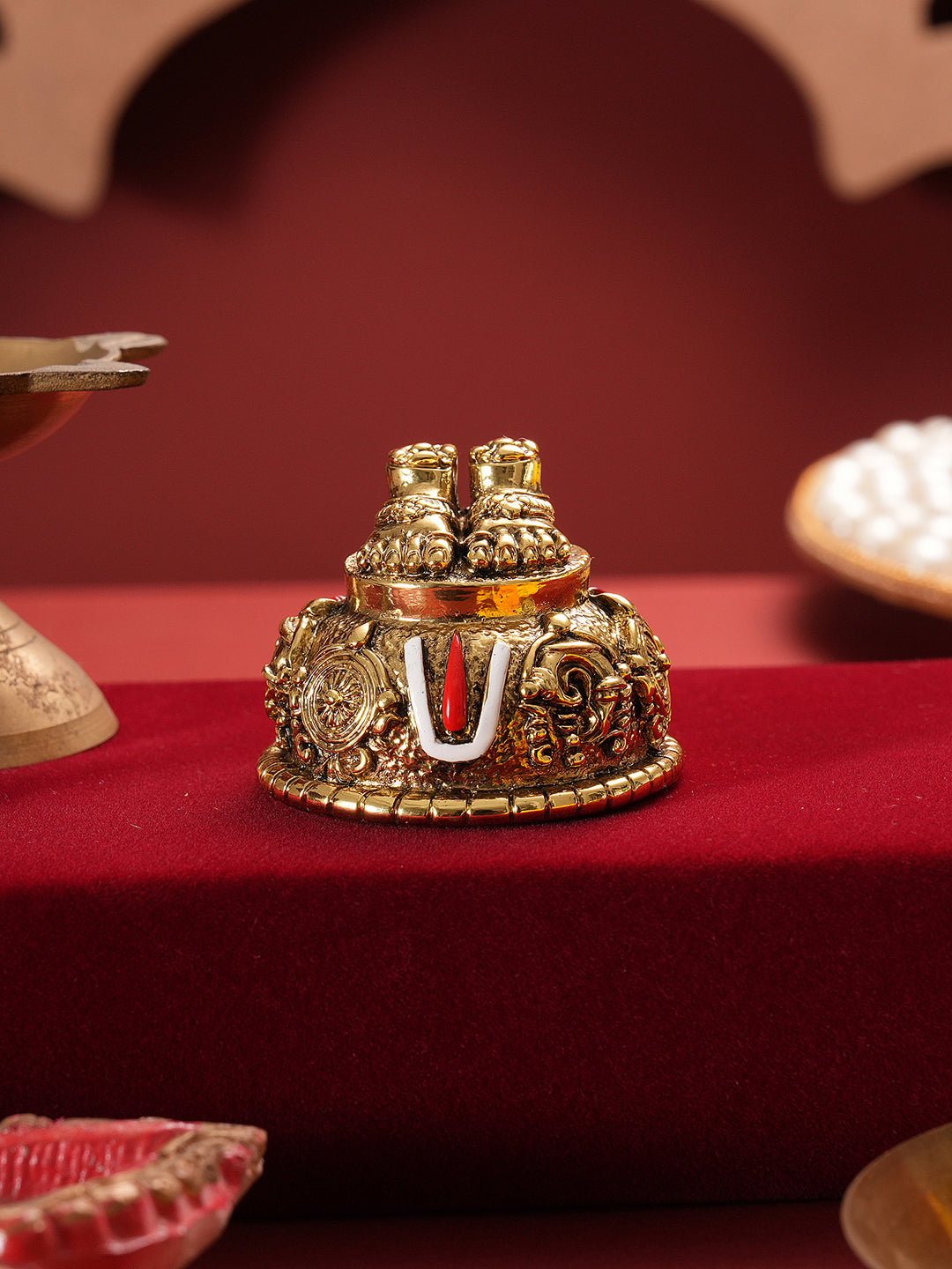Saraf RS Tirupati Balaji Charan Paduka (999 Silver Plated)