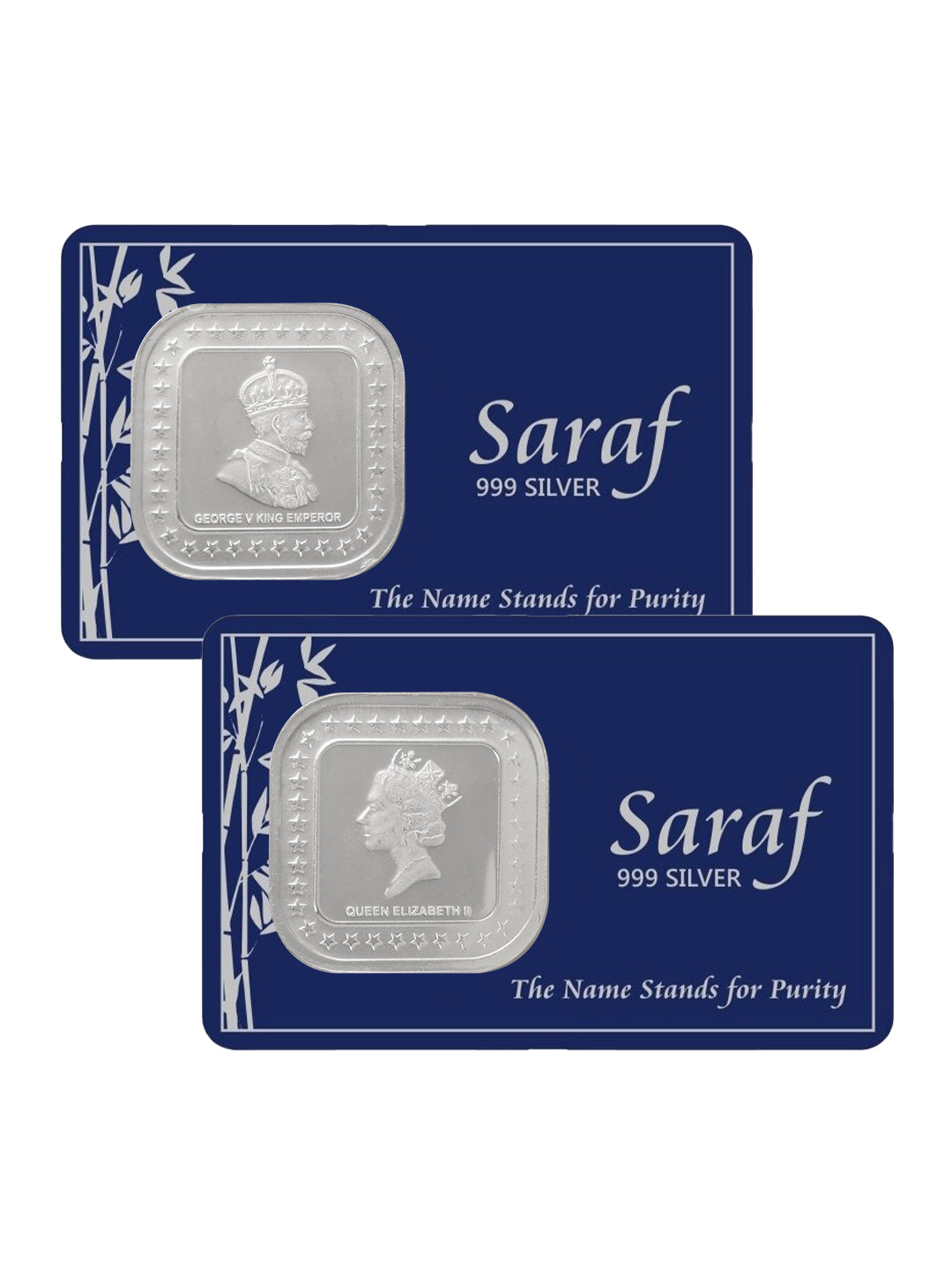 Queen Victoria Emperor George 20 gram 999 square Silver Coin