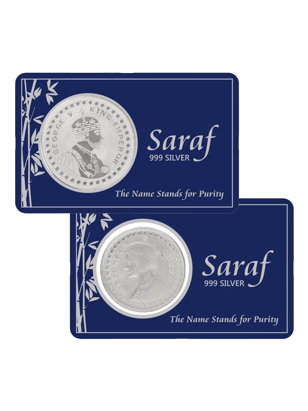 Queen Victoria Emperor George 15 gram 999 round Silver Coin