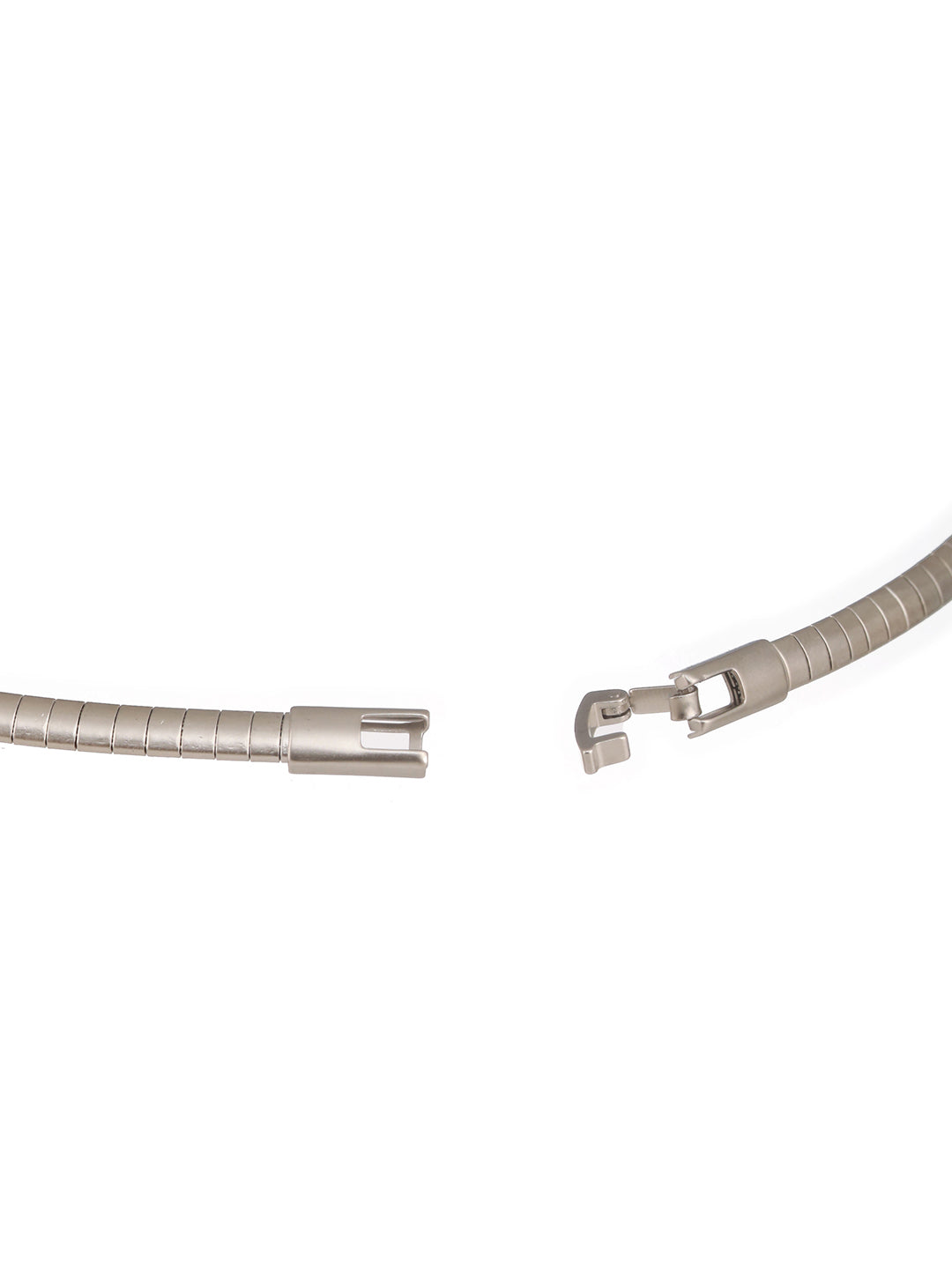 Anti-Tarnish Silver Plated Minimal Snake Collar Necklace & Chain