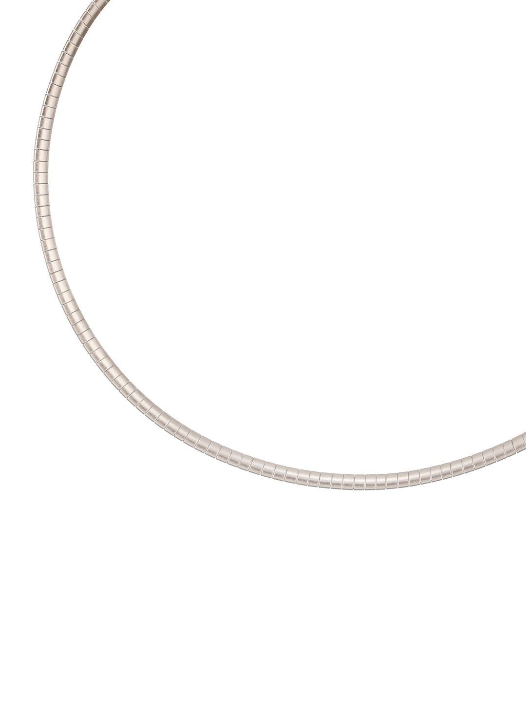 Anti-Tarnish Silver Plated Minimal Snake Collar Necklace & Chain