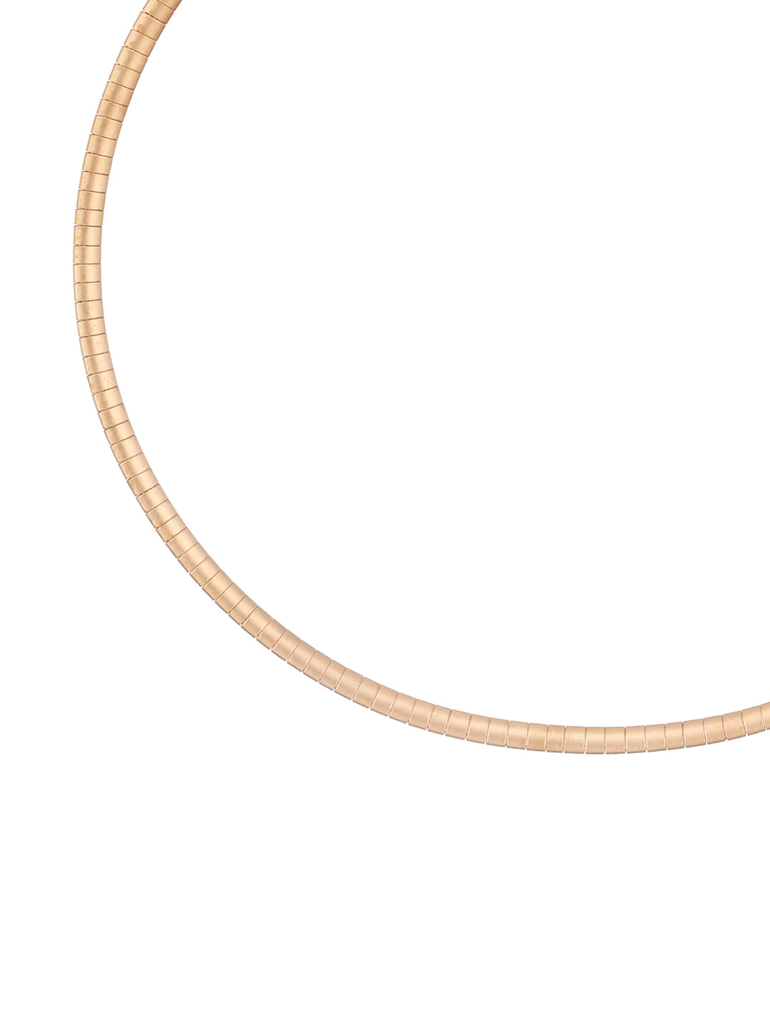 Anti-Tarnish Matt Gold Plated Snake Minima Collar  Chain & Necklace