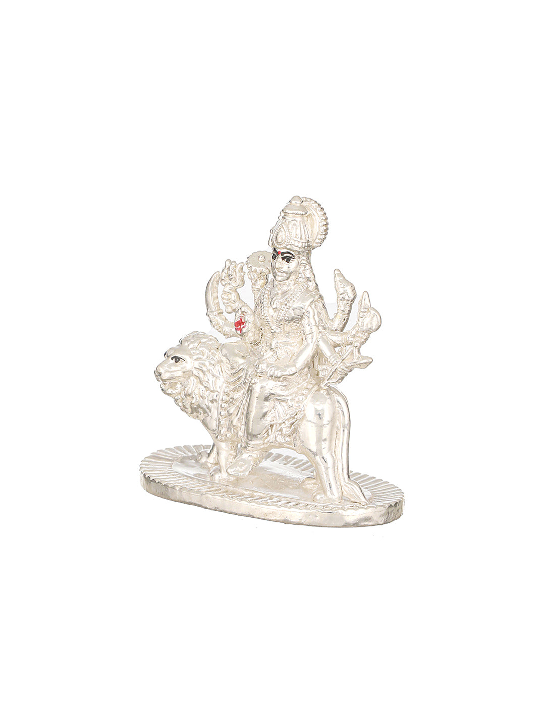 999 Pure  Silver Maa Durga Ambe Sherawali Silver Idol