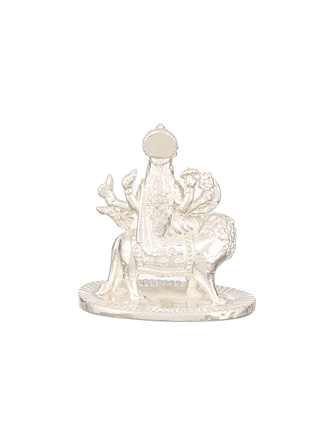 999 Pure  Silver Maa Durga Ambe Sherawali Silver Idol