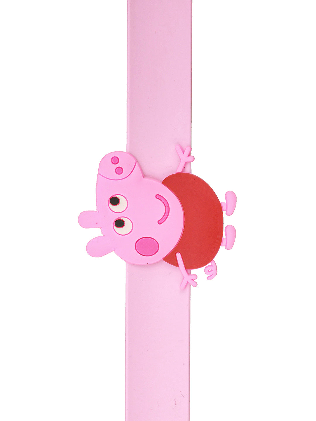 Peppa  Pig Wrist Slap Band Kids Toy  Rakhi With Roli Chawal