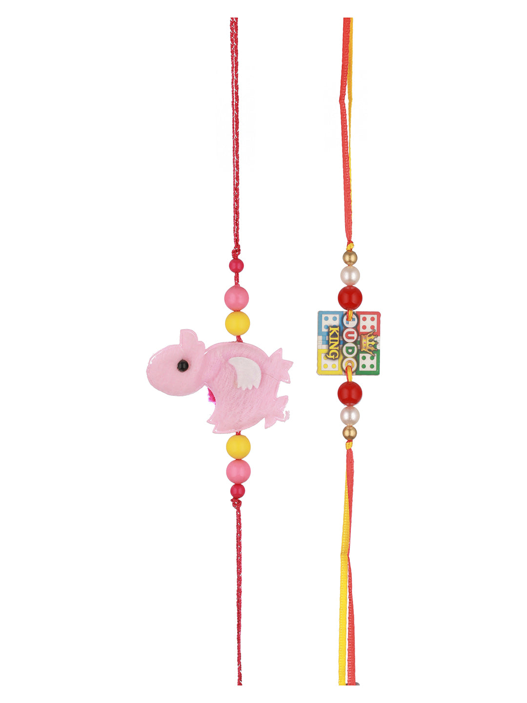 Set Of 2 Ludo Nd Duckling Rakhi For Boys & Girls