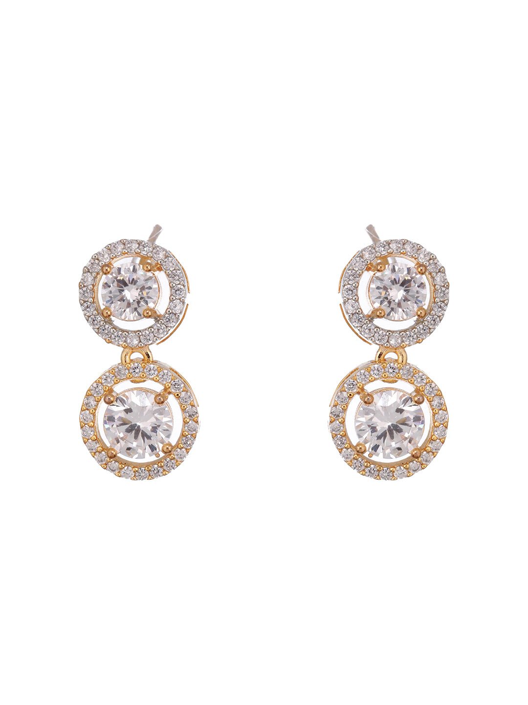 Gold-Plated-Zircon-Studded-Black-Bead-Mangalsutra-Chain-Minimal-solitaire-Jewellery-Set