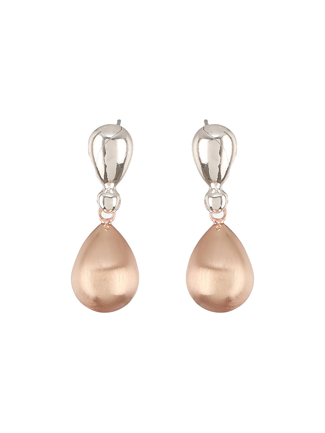 Anti-Tarnish Dual Plated Water Drop Shaped Minimal Trendy Pendant Jewellery Set