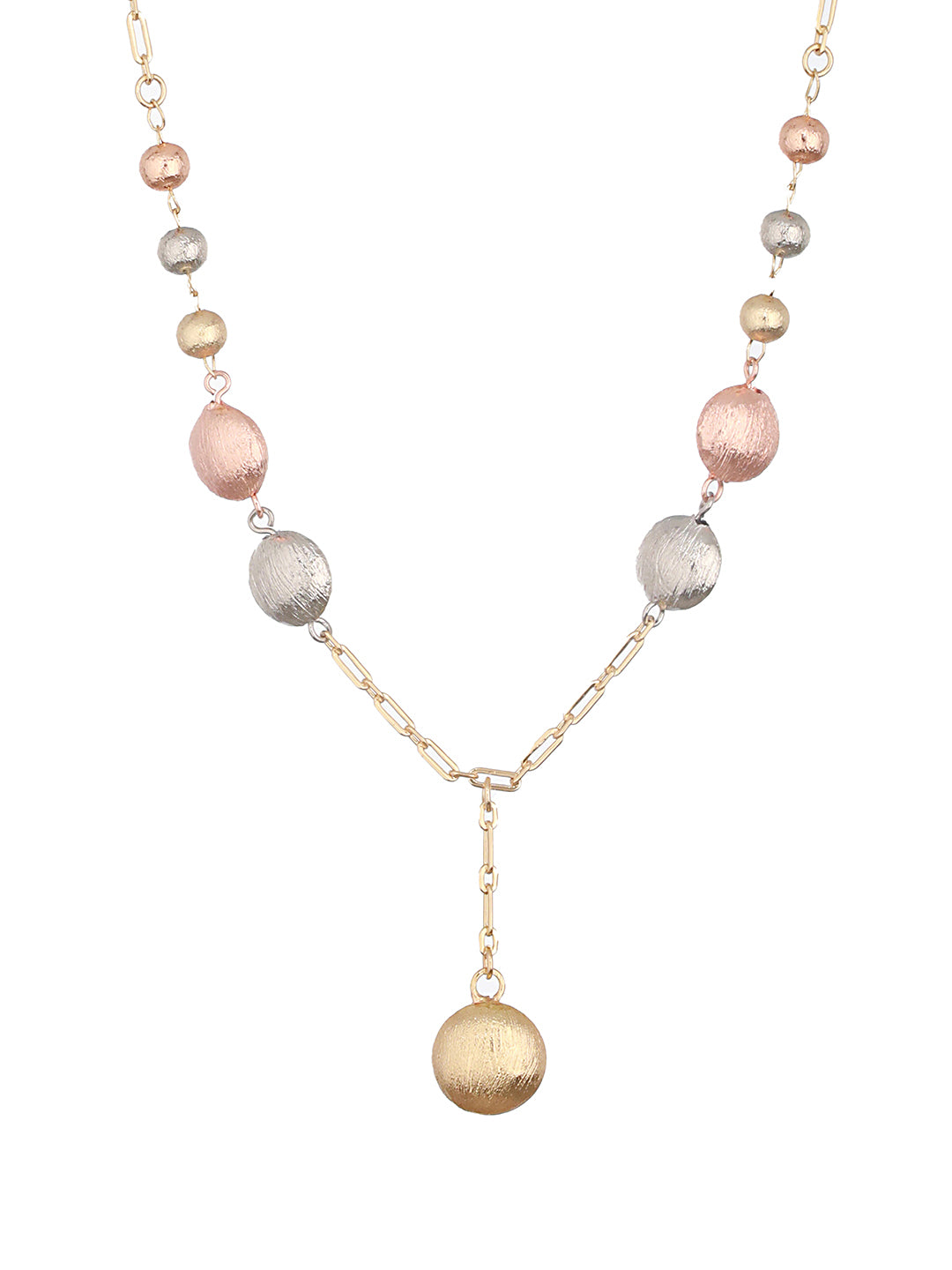 Anti-Tarnish Gold Plated Rose Gold Polish Ball Chain necklace