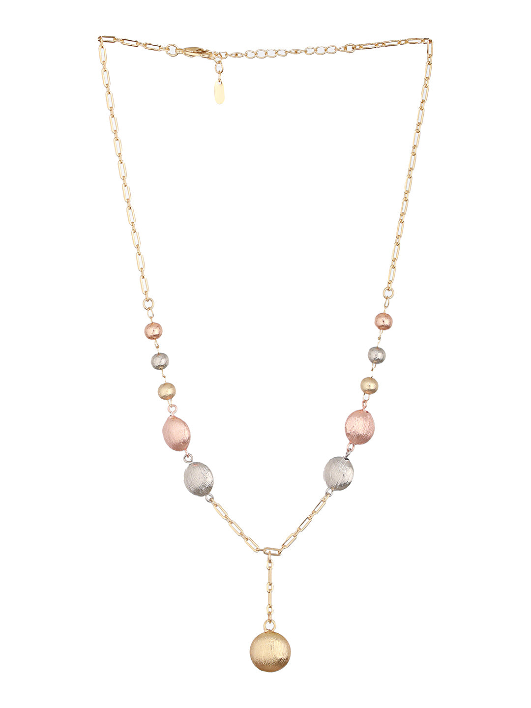 Anti-Tarnish Gold Plated Rose Gold Polish Ball Chain necklace