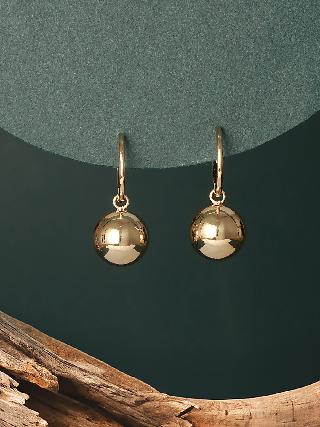 Anti-Tarnish Gold Plated water Drop Shaped Luxe Drop Earrings