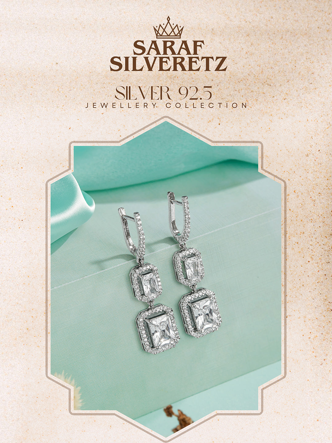 925 Sterling Silver Rhodium Plated Drop Dangler Bali Hoop Earrings