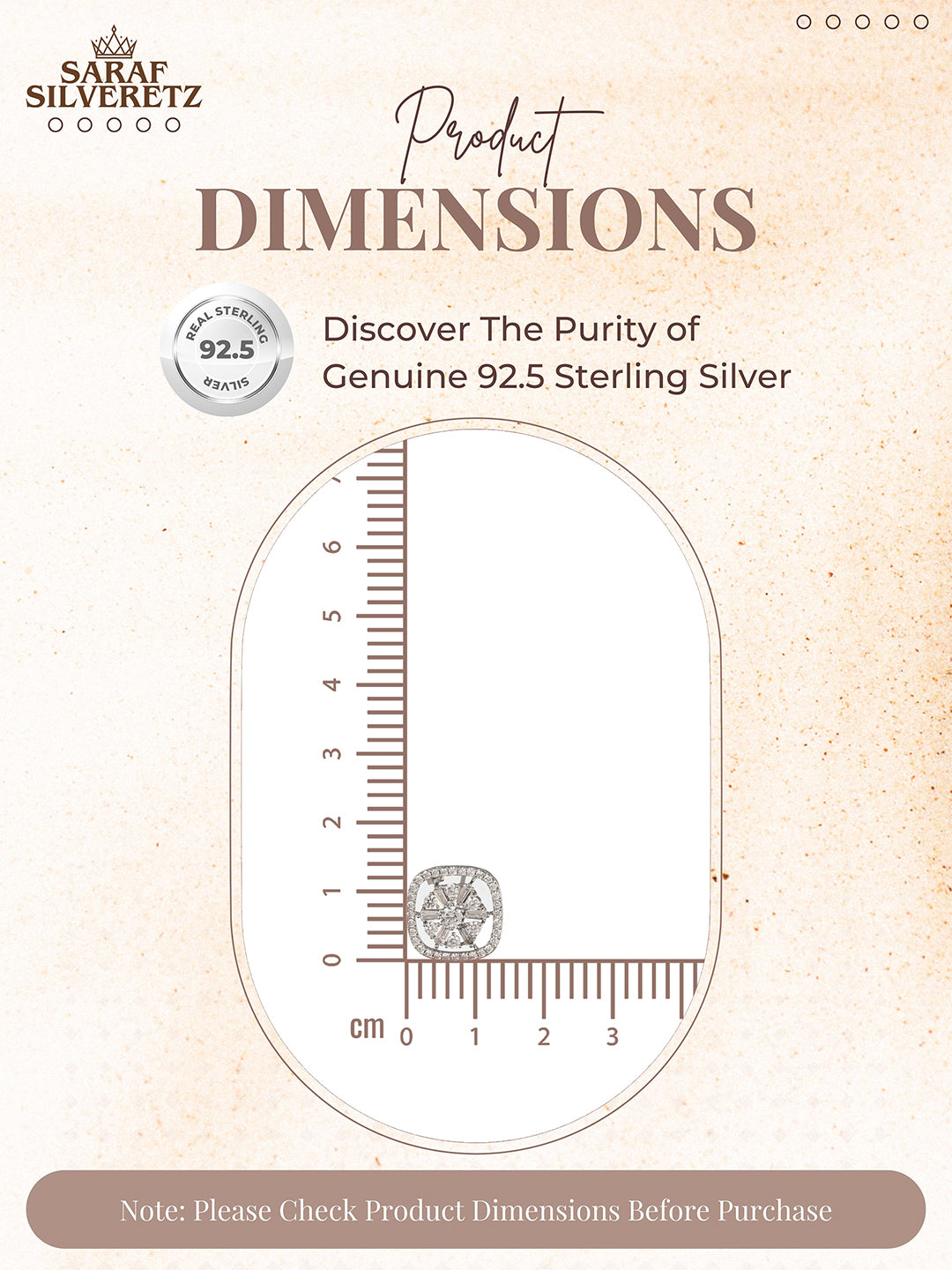 925 Sterling Silver Rhodium Plated Halo Square Studds Earrings