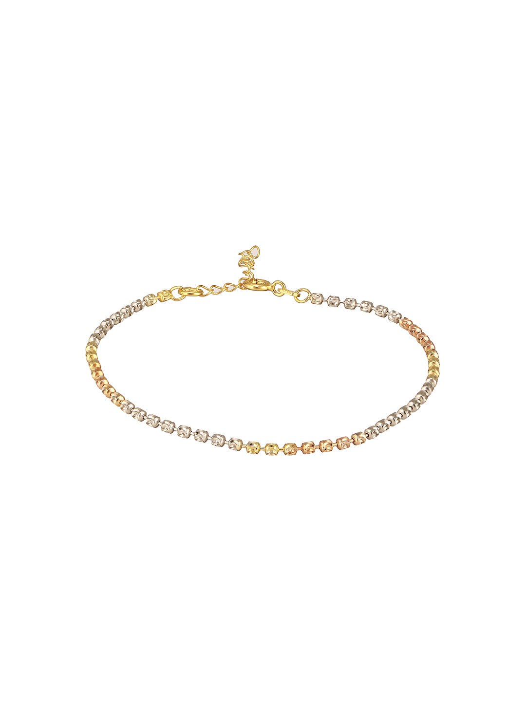 925 Sterling Rhodium Plated Designer Italian Finish wraparound Adjustable Bracelet