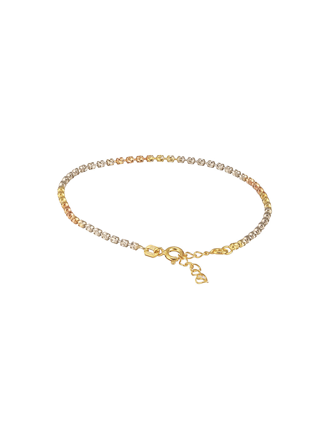 925 Sterling Rhodium Plated Designer Italian Finish wraparound Adjustable Bracelet