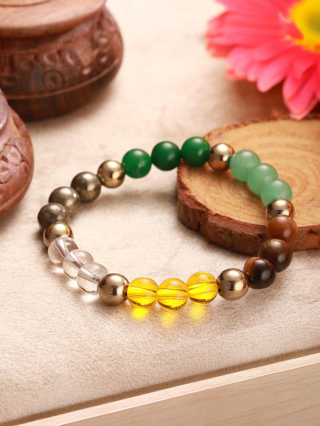 Chakra Balancing Multi Crystal Bracelet for Healing & Meditation