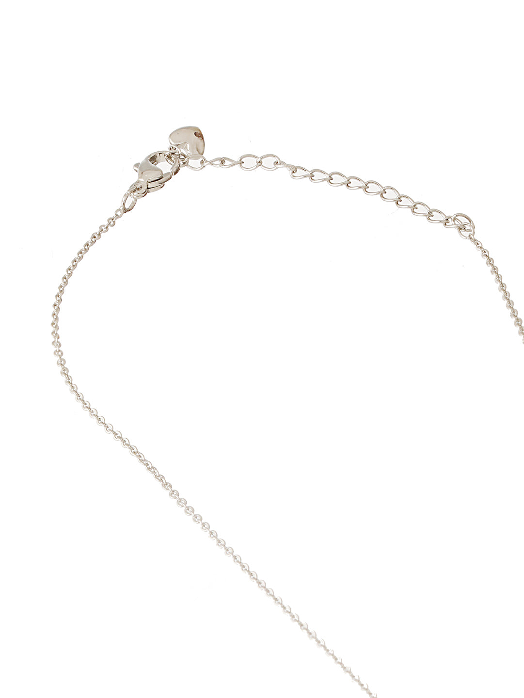 Anti-Tarnish Silver Plated AD Studded Delicate Dangling Evil Eye Necklace