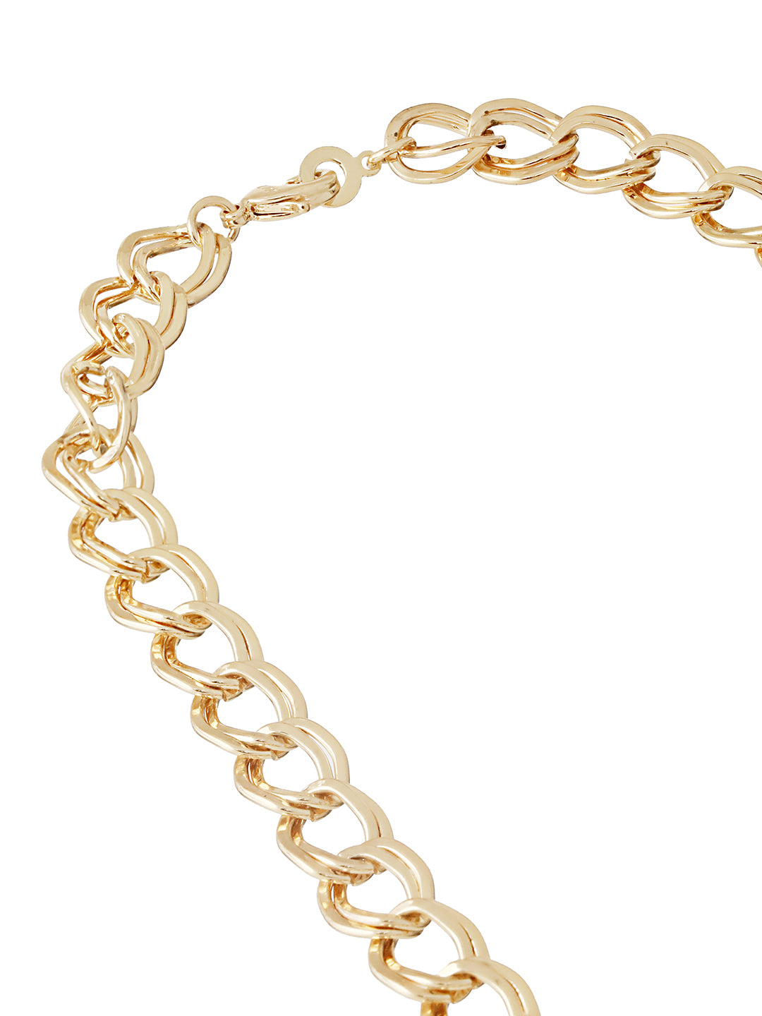 Anti-Tarnish Golden Plated Ball Pendant Link Chain